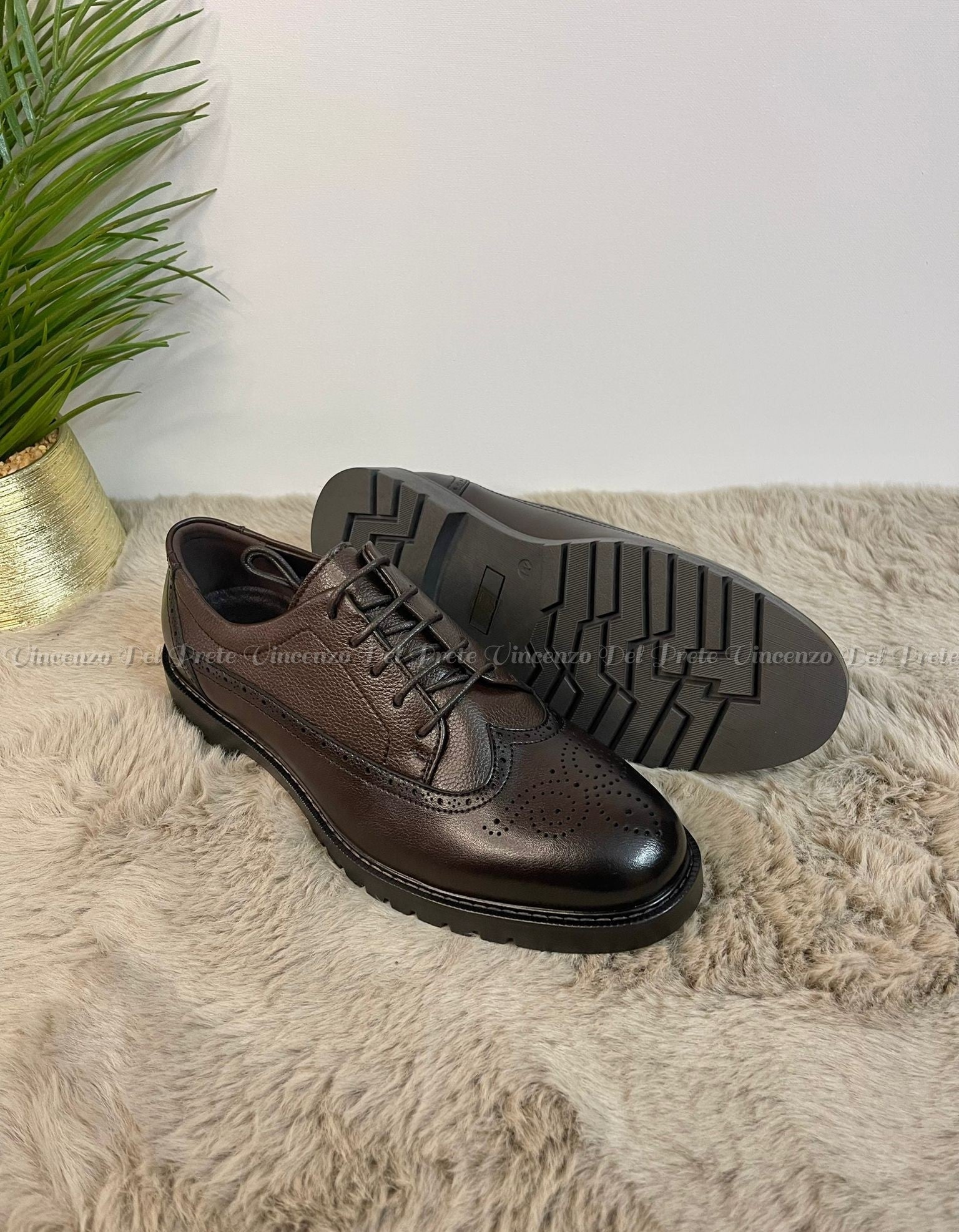 FRANCESINE STRINGATE IN PELLE CON SUOLA ALTA IN GOMMA