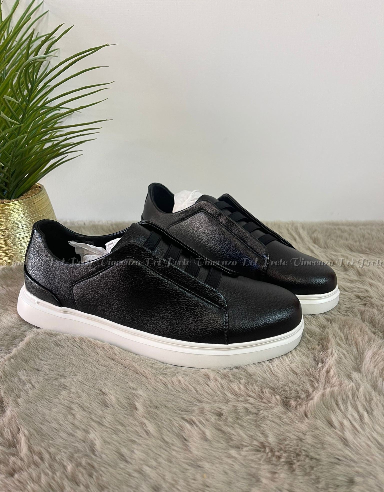 SNEAKERS IN PELLE MADE IN ITALY CON SUOLA IN GOMMA