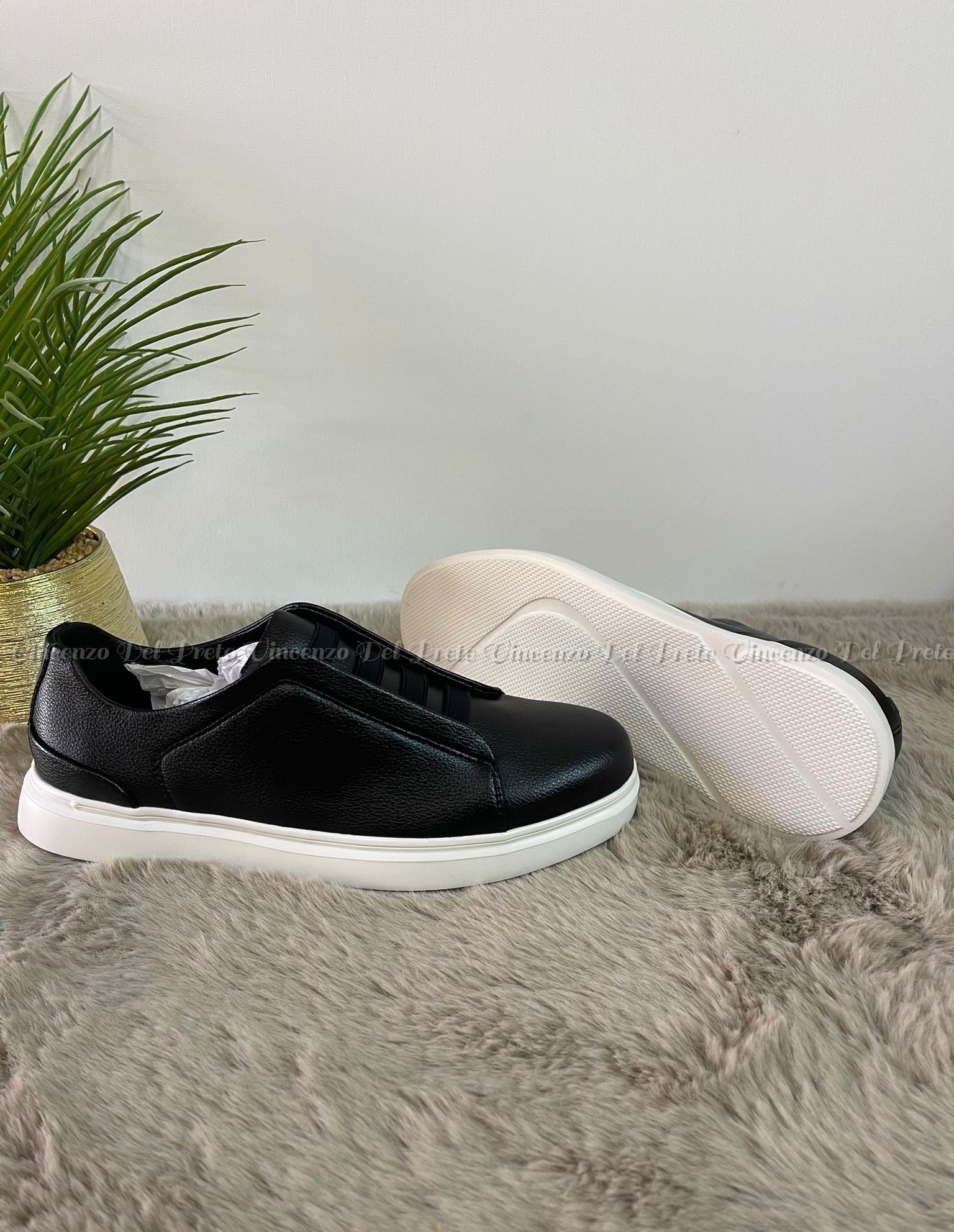 SNEAKERS IN PELLE MADE IN ITALY CON SUOLA IN GOMMA