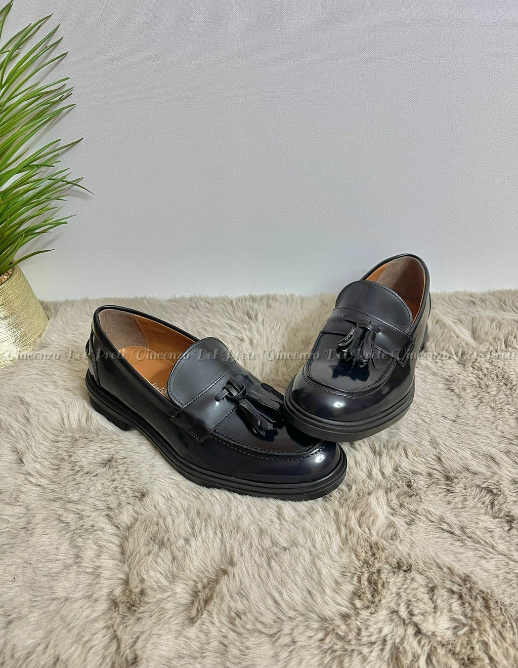 MOCASSINI IN PELLE MADE IN ITALY CON SUOLA IN GOMMA