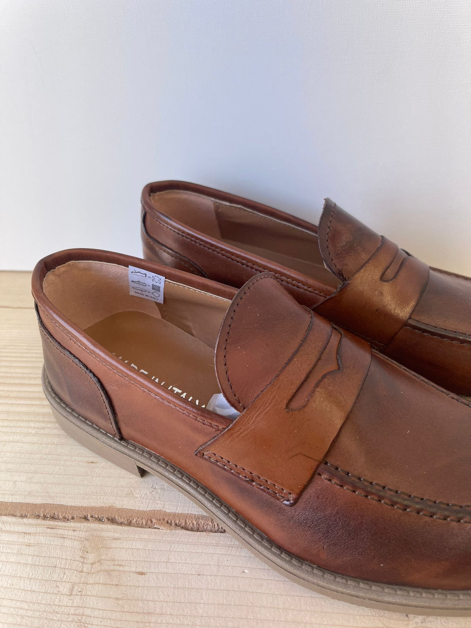 MOCASSINI TASSEL LOAFER IN VERA PELLE MADE IN ITALY CLASSICO SUOLA IN GOMMA