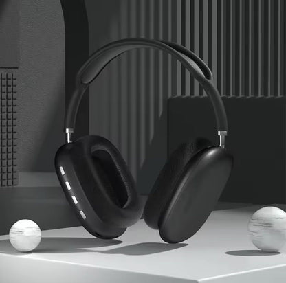 CUFFIE BLUETOOTH RICARICABILE SENZA FILI WIRELESS PER PC SMARTPHONE - NERO