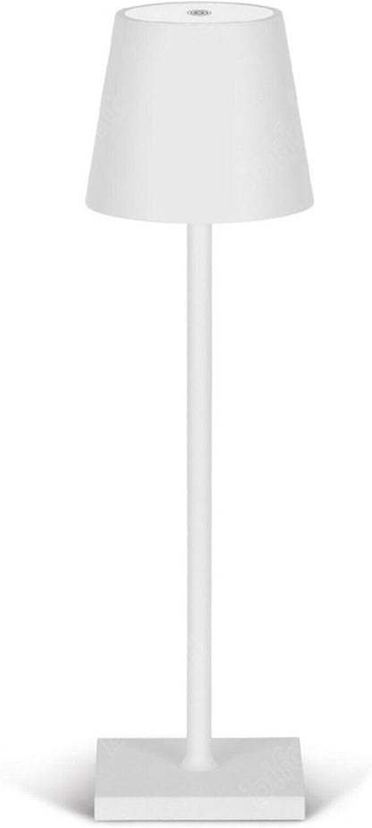 LAMPADA DA TAVOLO LED RICARICABILE TOUCH REGOLABILE BAR CASA HOTEL - BIANCO
