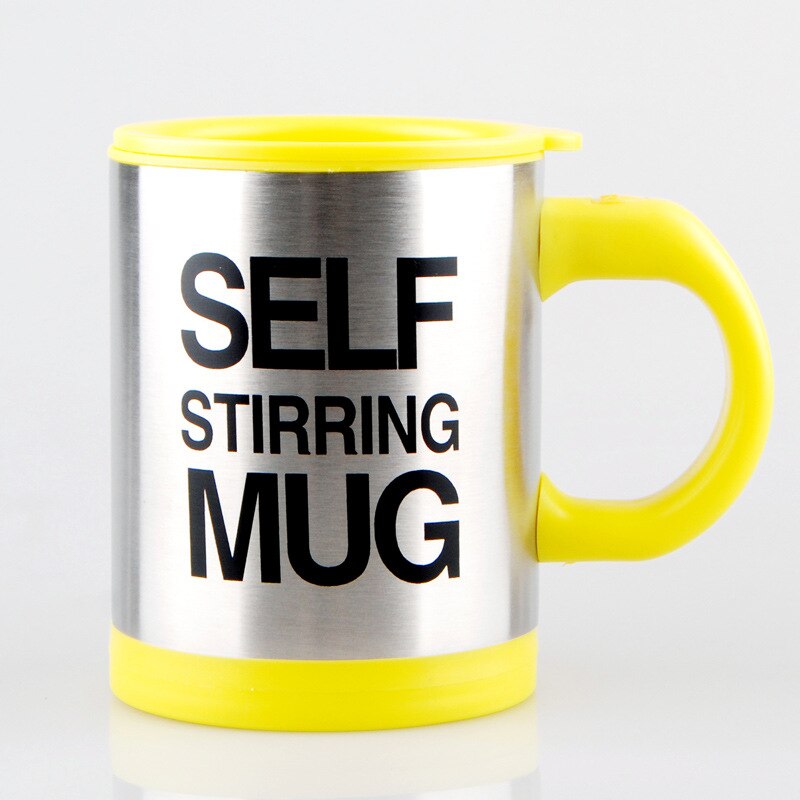 TAZZA AUTOMESCOLANTE TERMICA SELF STIRRING MUG MISCELATORE A BATTERIE BEVANDE