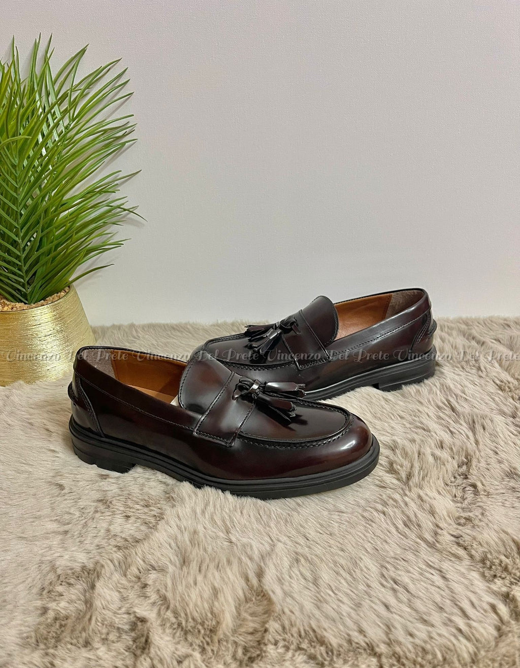 MOCASSINI IN PELLE MADE IN ITALY CON SUOLA IN GOMMA