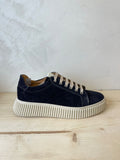 SNEAKERS IN VERA PELLE CAMOSCIO MADE IN ITALY UOMO E DONNA SUOLA ALTA