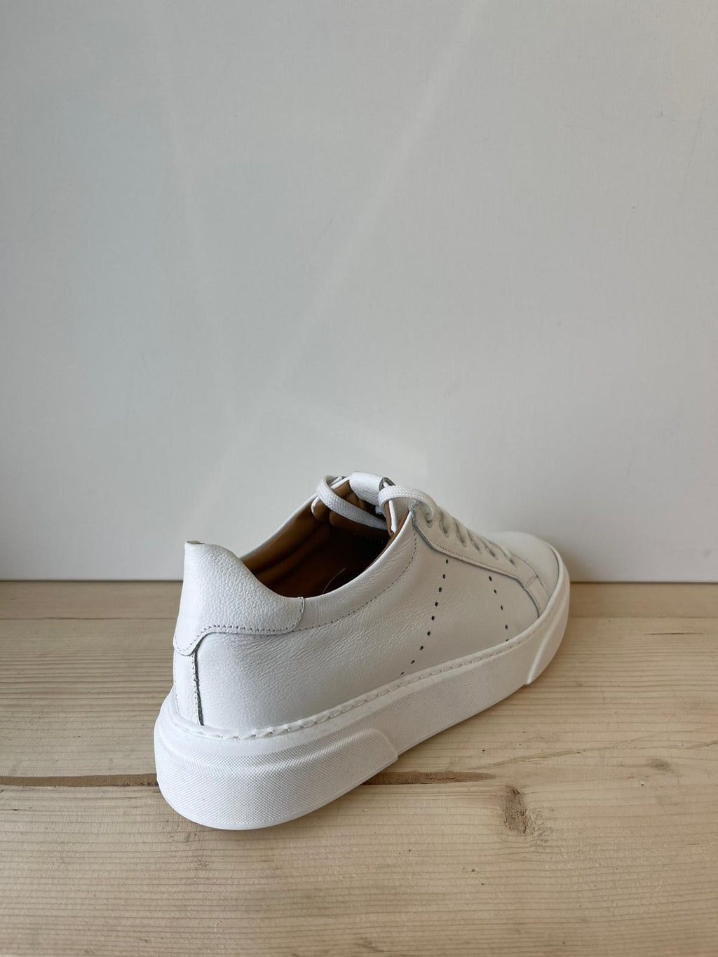SNEAKERS IN VERA PELLE MADE IN ITALY UOMO E DONNA SUOLA BASSA