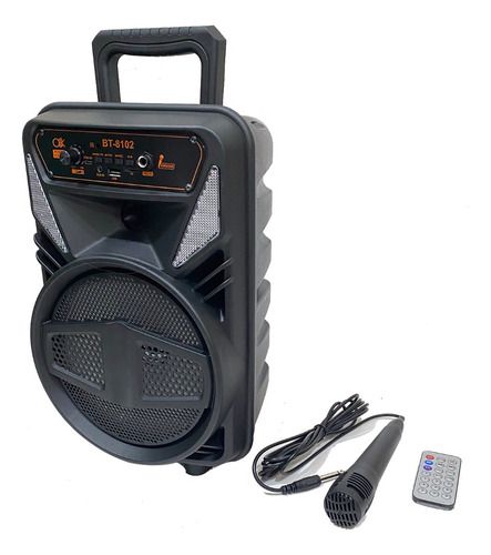 CASSA PORTATILE BLUETOOTH LED ALTOPARLANTE CON MICROFONO RADIO FM RICARICABILE