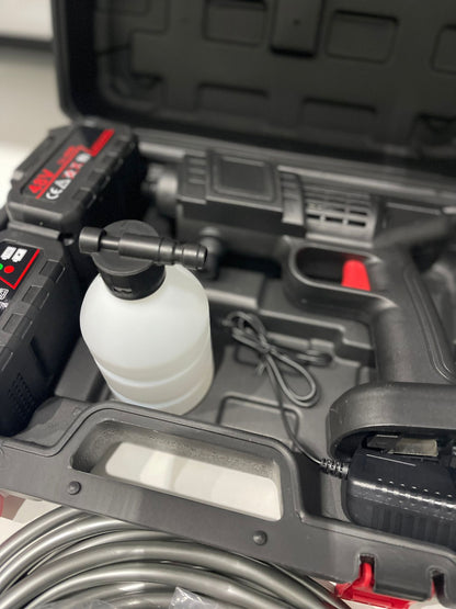 IDROPULITRICE A PISTOLA PORTATILE CON 2 BATTERIE 48W PROFESSIONALE A PRESSIONE