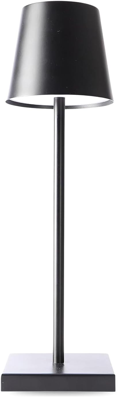 LAMPADA DA TAVOLO LED RICARICABILE TOUCH REGOLABILE BAR CASA HOTEL - NERO