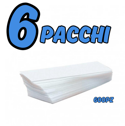 STRISCE DEPILATORIE PER CERA PACCO DA 100PZ 7X20 CM PER CERETTA DEPILAZIONE