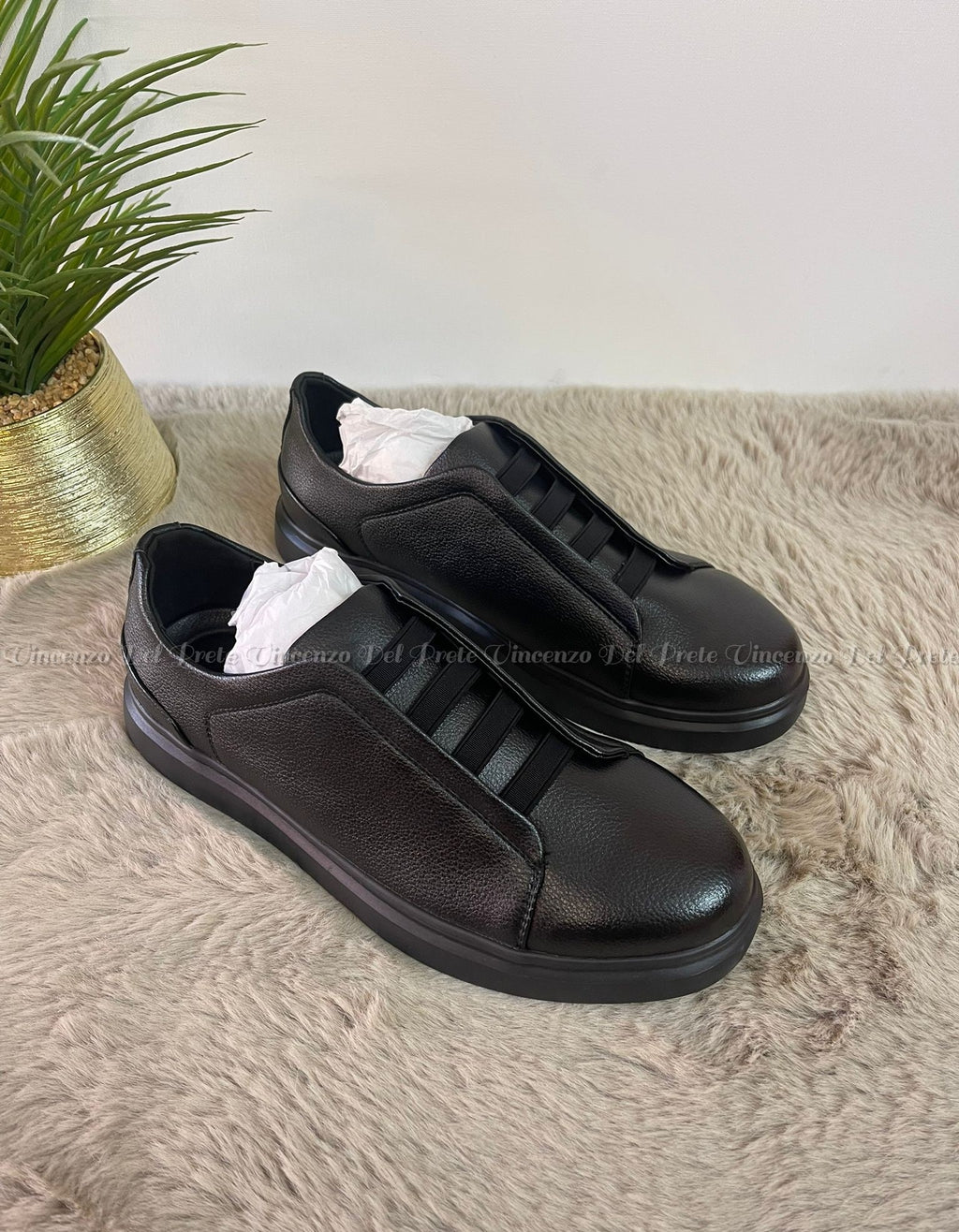 SNEAKERS IN PELLE MADE IN ITALY CON SUOLA IN GOMMA