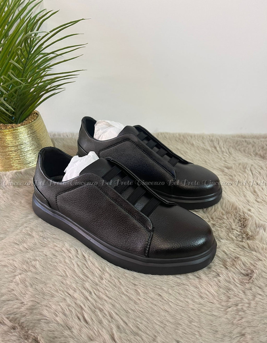 SNEAKERS IN PELLE MADE IN ITALY CON SUOLA IN GOMMA