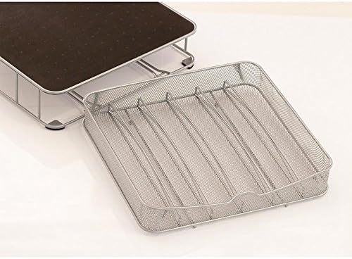 CASSETTO PORTA CAPSULE CAFFE ORGANIZER DISPENSER IN METALLO APRIBILE 30/60 POSTI