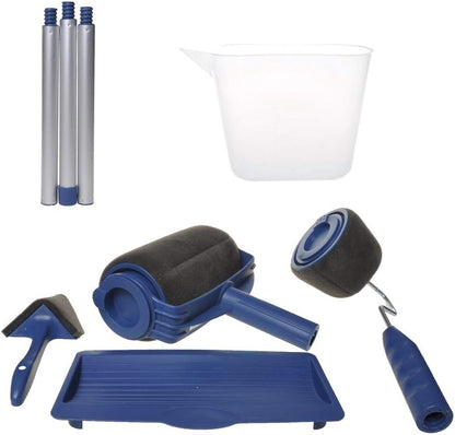 SET RULLO VERNICE PITTURA RICARICABILE CON SERBATOIO INTERNO MANICO ALLUNGABILE SERBATOIO DI 1 LITRO