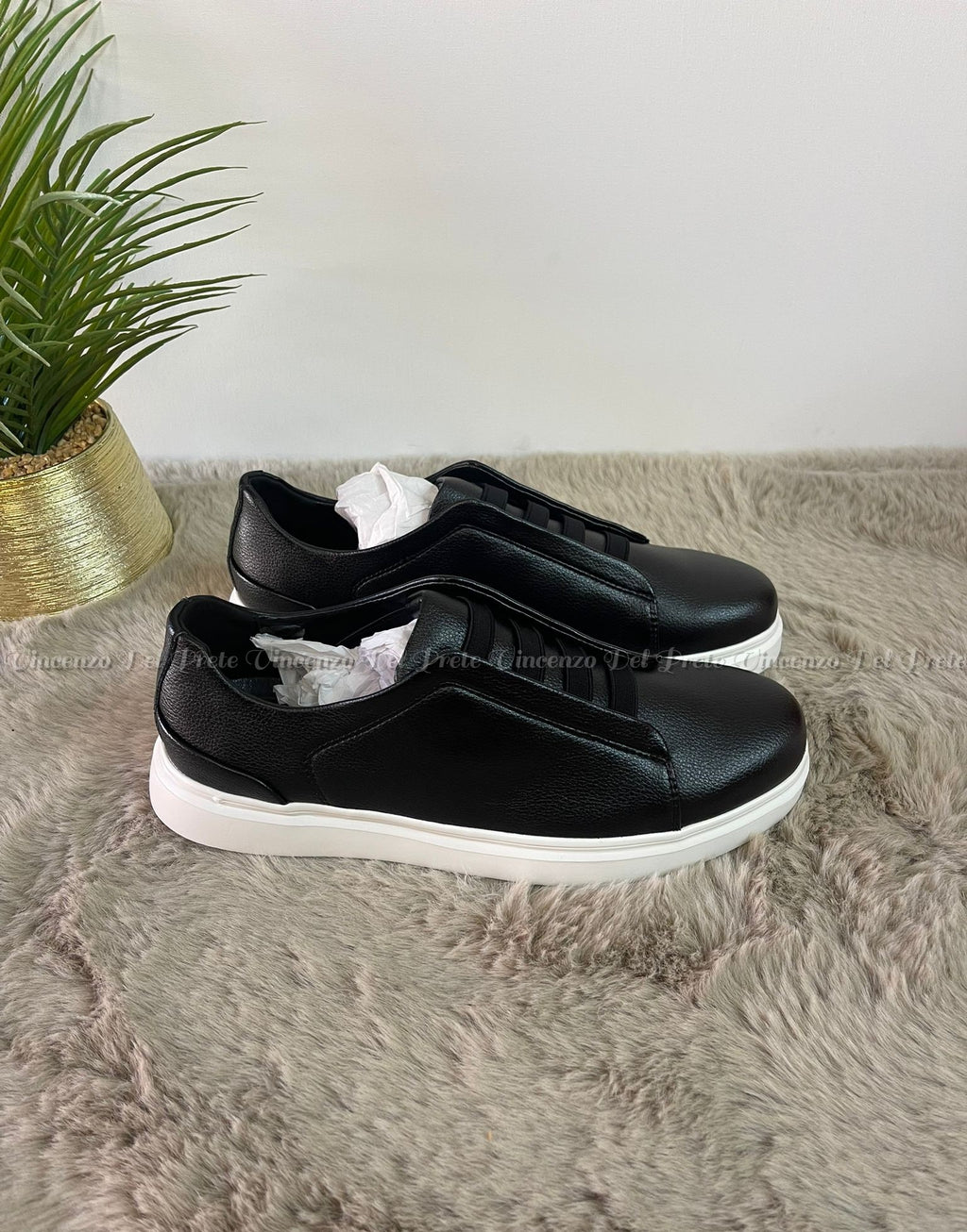 SNEAKERS IN PELLE MADE IN ITALY CON SUOLA IN GOMMA