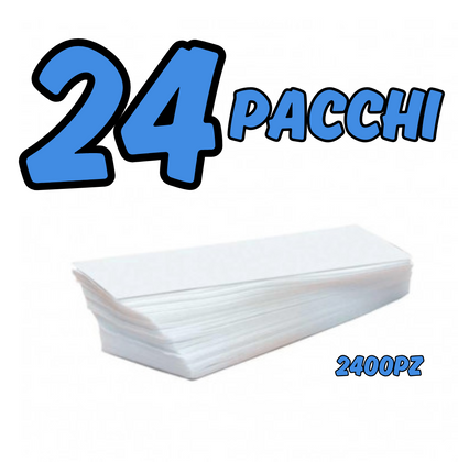 STRISCE DEPILATORIE PER CERA PACCO DA 100PZ 7X20 CM PER CERETTA DEPILAZIONE