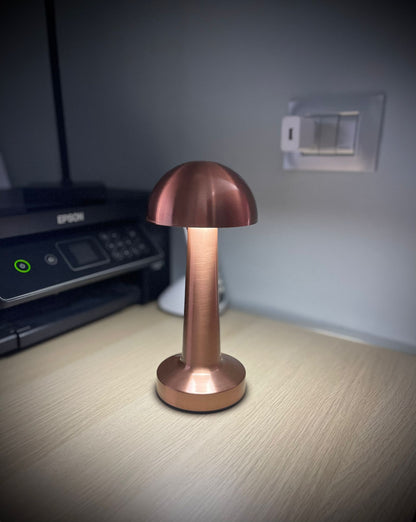 LAMPADA DA TAVOLO BRONZO RETRO RICARICABILE CON USB LED TOUCH LUCE CALDA FREDDO BIANCA
