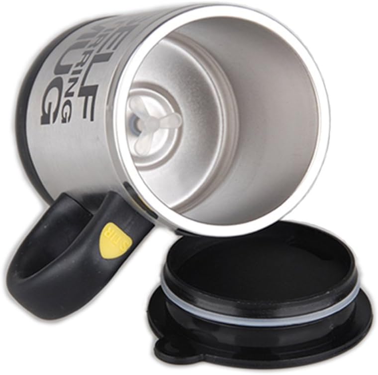 TAZZA AUTOMESCOLANTE TERMICA SELF STIRRING MUG MISCELATORE A BATTERIE BEVANDE
