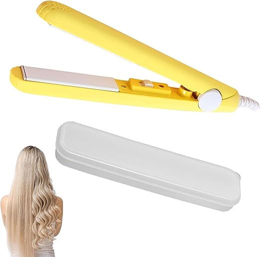 MINI PIASTRA PER CAPELLI DA VIAGGIO STIRATURA CAPELLI CON SCATOLA PROTETTIVA