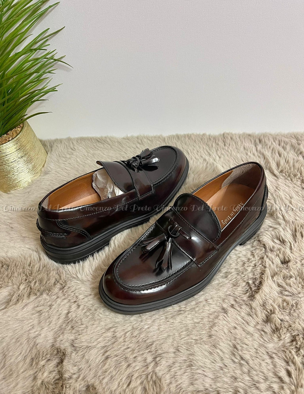 MOCASSINI IN PELLE MADE IN ITALY CON SUOLA IN GOMMA