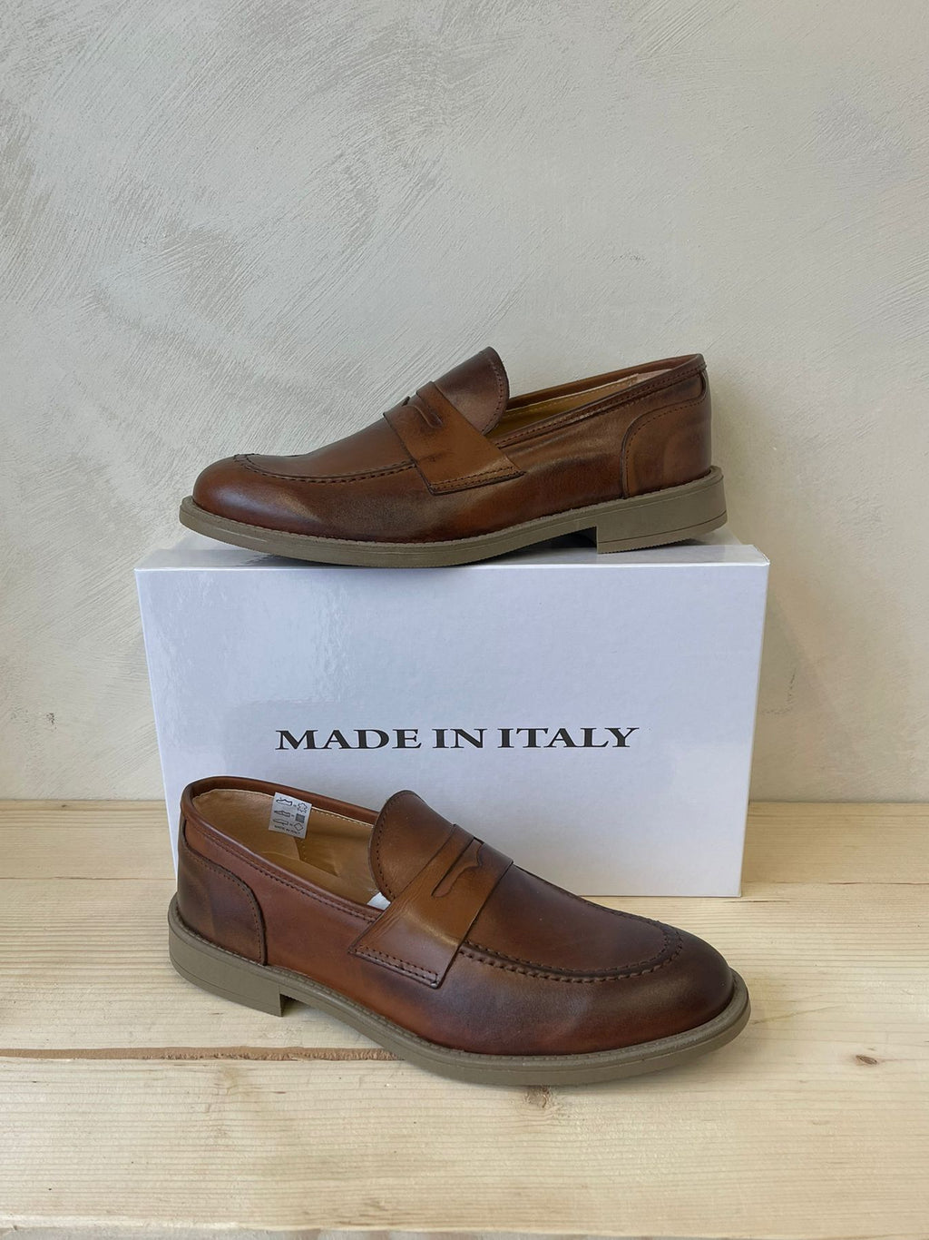 MOCASSINI TASSEL LOAFER IN VERA PELLE MADE IN ITALY CLASSICO SUOLA IN GOMMA