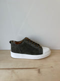 SNEAKERS IN VERA PELLE CAMOSCIO MADE IN ITALY UOMO E DONNA SUOLA BASSA