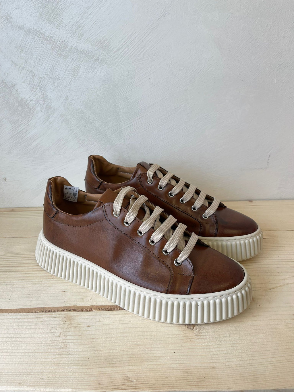 SNEAKERS IN VERA PELLE MADE IN ITALY UOMO E DONNA SUOLA ALTA