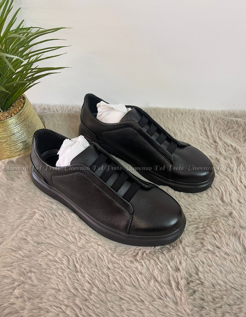 SNEAKERS IN PELLE MADE IN ITALY CON SUOLA IN GOMMA