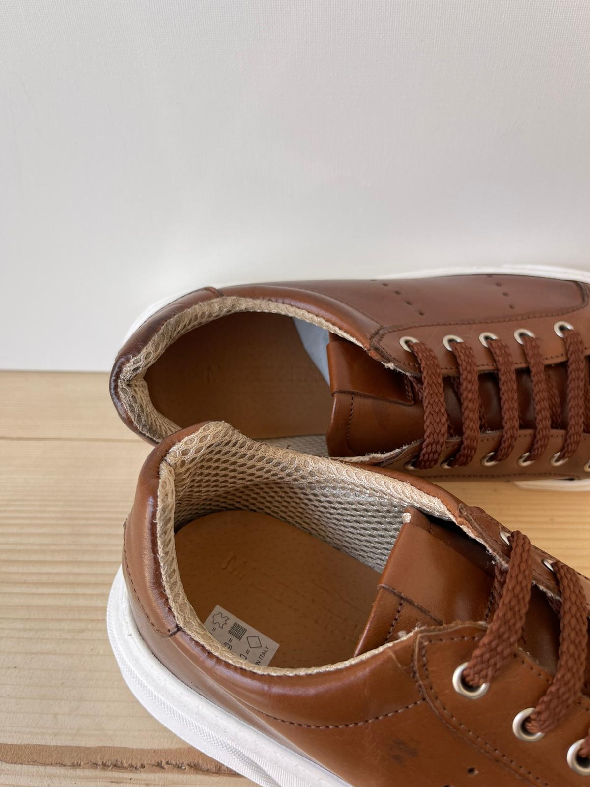 SNEAKERS IN VERA PELLE MADE IN ITALY UOMO E DONNA SUOLA BASSA