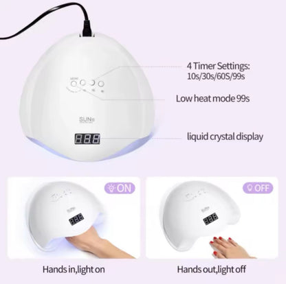 LAMPADA 48W UV LED FORNETTO RICOSTRUZIONE UNGHIE PREOFESSIONALE SALONE MANICURE