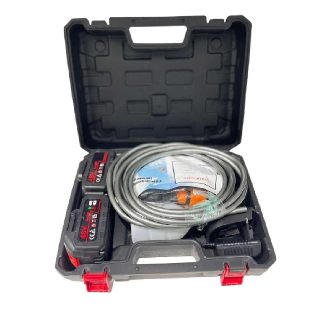 IDROPULITRICE A PISTOLA PORTATILE CON 2 BATTERIE 48W PROFESSIONALE A PRESSIONE