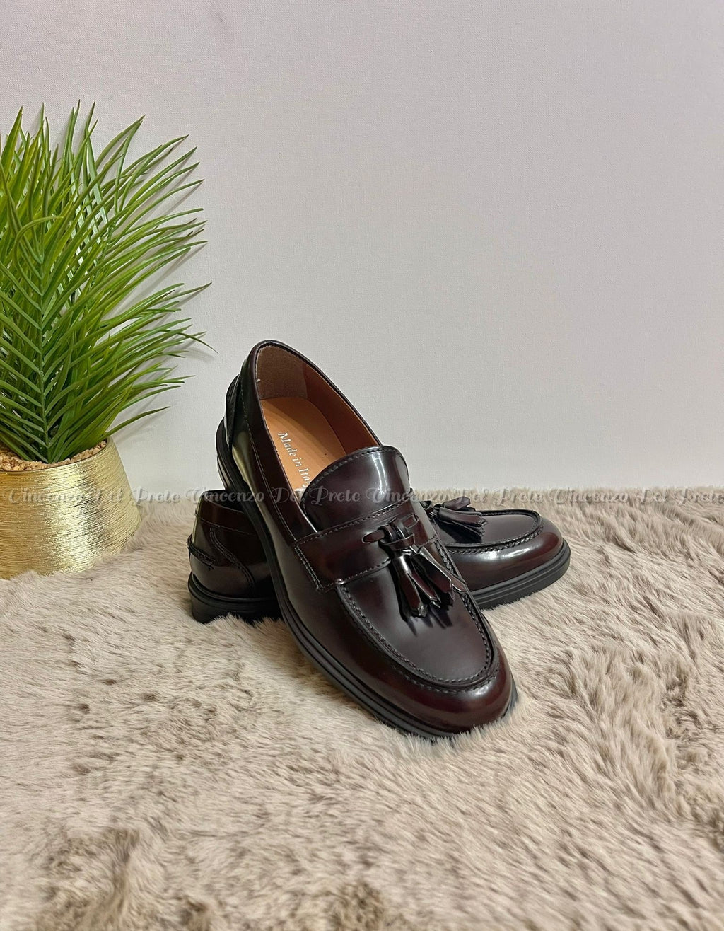 MOCASSINI IN PELLE MADE IN ITALY CON SUOLA IN GOMMA