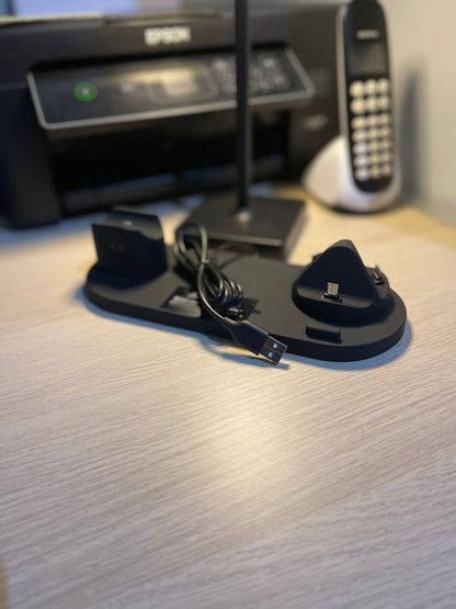 BASE DI RICARICA WIRELESS CARICABATTERIA PER APPLE IPHONE WATCH CUFFIE SAMSUNG