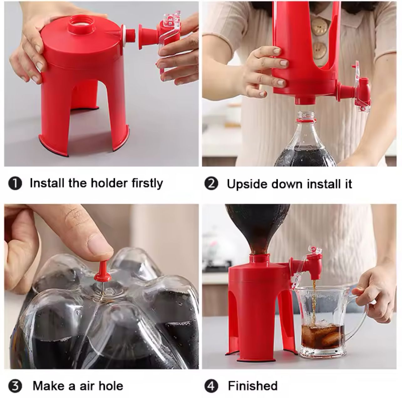 EROGATORE BEVANDE DISPENSER PER BOTTIGLIE DISTRIBUTORE DRINK MINI RUBINETTO BAR PER CUCINA