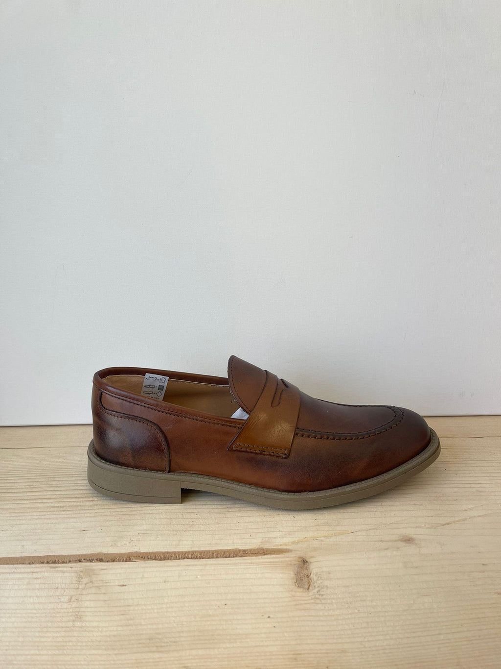 MOCASSINI TASSEL LOAFER IN VERA PELLE MADE IN ITALY CLASSICO SUOLA IN GOMMA