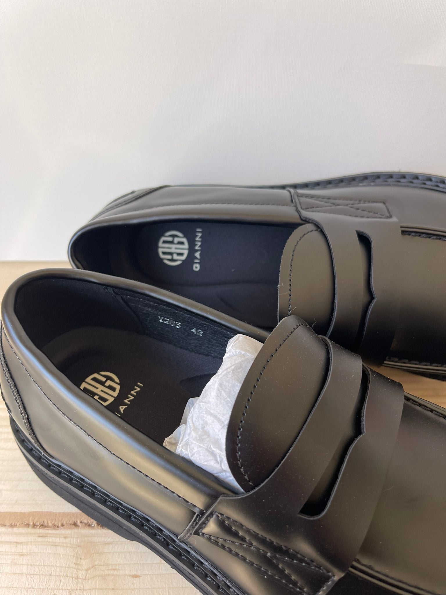 SCARPE MOCASSINO A FASCETTA TRACK SCOLASTICO IN PELLE SINTETICA SUOLA IN GOMMA