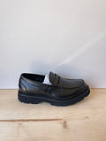 SCARPE MOCASSINO A FASCETTA TRACK SCOLASTICO IN PELLE SINTETICA SUOLA IN GOMMA