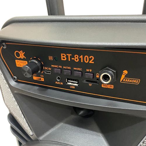 CASSA PORTATILE BLUETOOTH LED ALTOPARLANTE CON MICROFONO RADIO FM RICARICABILE