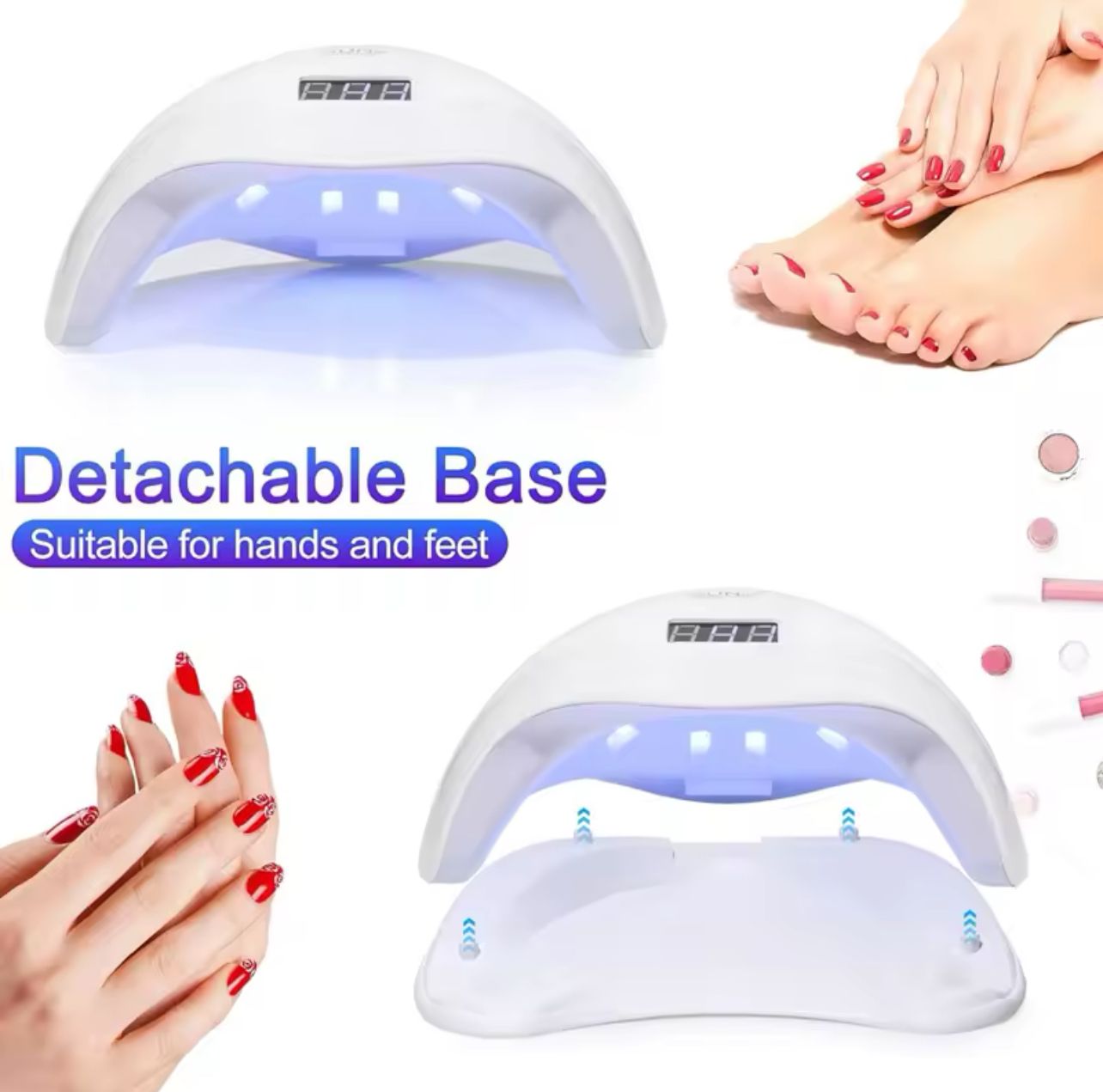 LAMPADA 48W UV LED FORNETTO RICOSTRUZIONE UNGHIE PREOFESSIONALE SALONE MANICURE