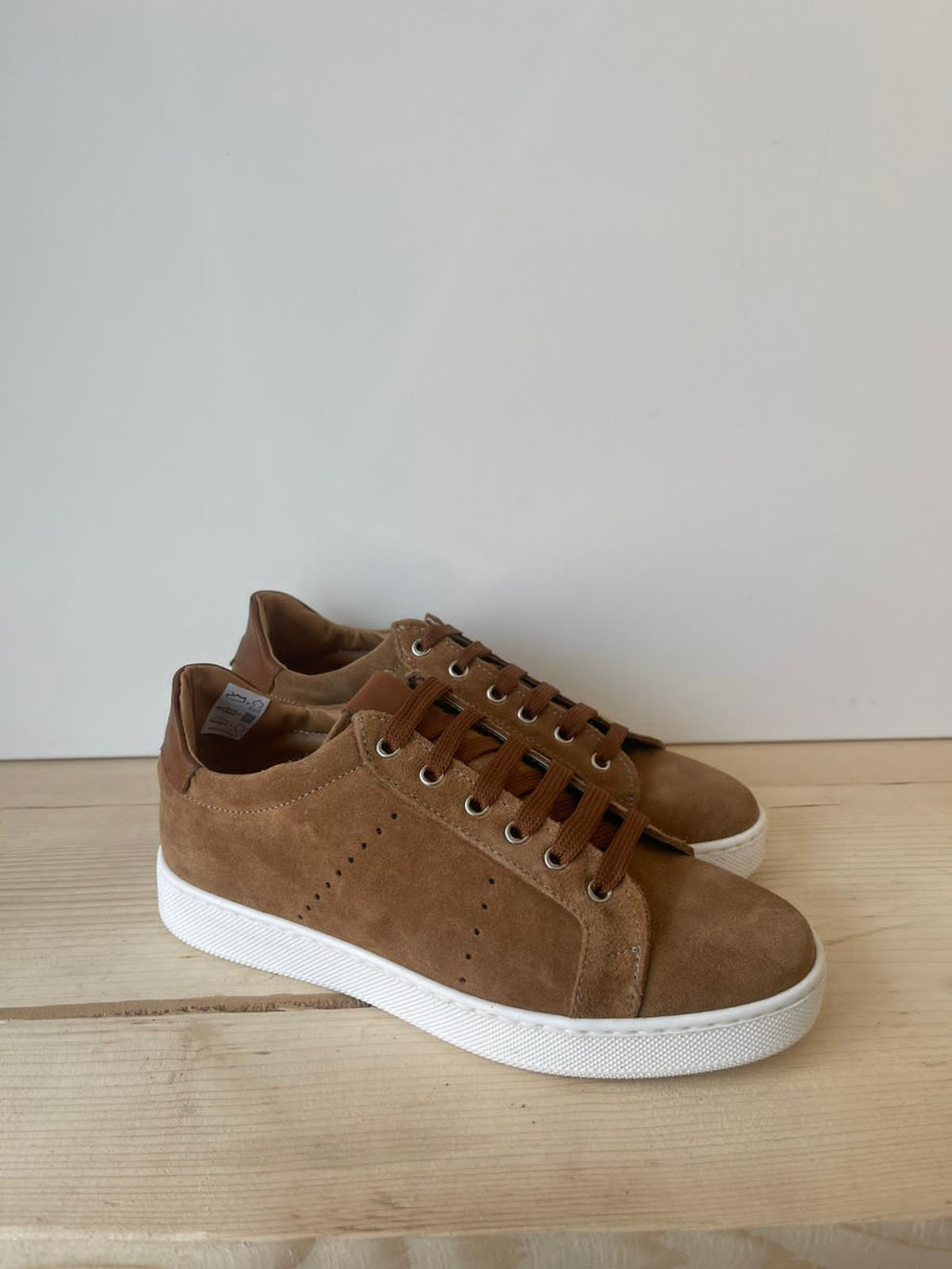 SNEAKERS IN VERA PELLE CAMOSCIO MADE IN ITALY UOMO E DONNA SUOLA BASSA