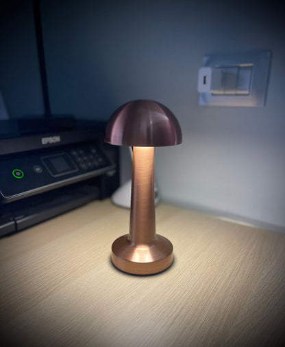 LAMPADA DA TAVOLO BRONZO RETRO RICARICABILE CON USB LED TOUCH LUCE CALDA FREDDO BIANCA