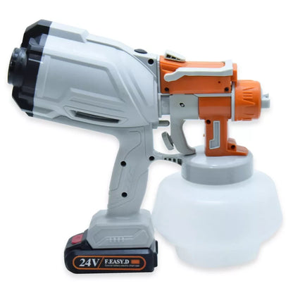 PISTOLA PER VERNICIATURA A SPRUZZO ELETTRICA SPRAY A BATTERIE RICARICABILE 24V 2.0Ah