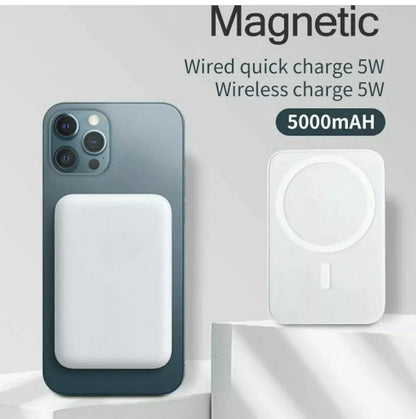 POWER BANK MAGNETICO 12000 MAH 15w CARICATORE WIRELESS COMPATIBILE MAGSAFE UNIVERSAL