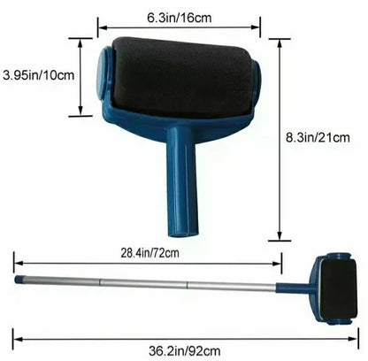 SET RULLO VERNICE PITTURA RICARICABILE CON SERBATOIO INTERNO MANICO ALLUNGABILE SERBATOIO DI 1 LITRO