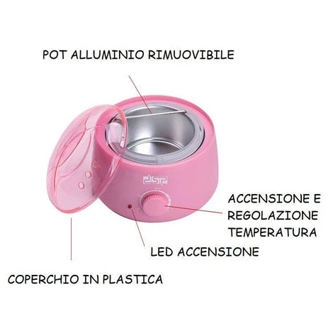 KIT SCALDACERA BARATTOLO 400ML 100W PROFESSIONALE EPILAZIONE ESTETICA CENTRO ESTERICO